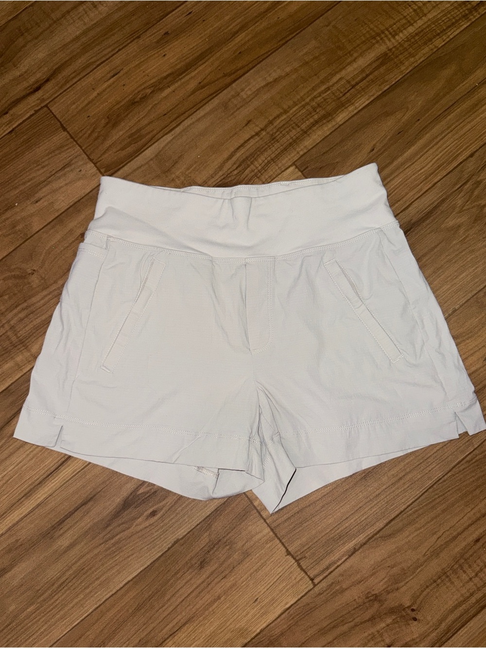 Athleta White Pull-On Athletic Shorts